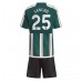 Billige Manchester United Jadon Sancho #25 Børnetøj Udebanetrøje til baby 2023-24 Kortærmet (+ korte bukser)